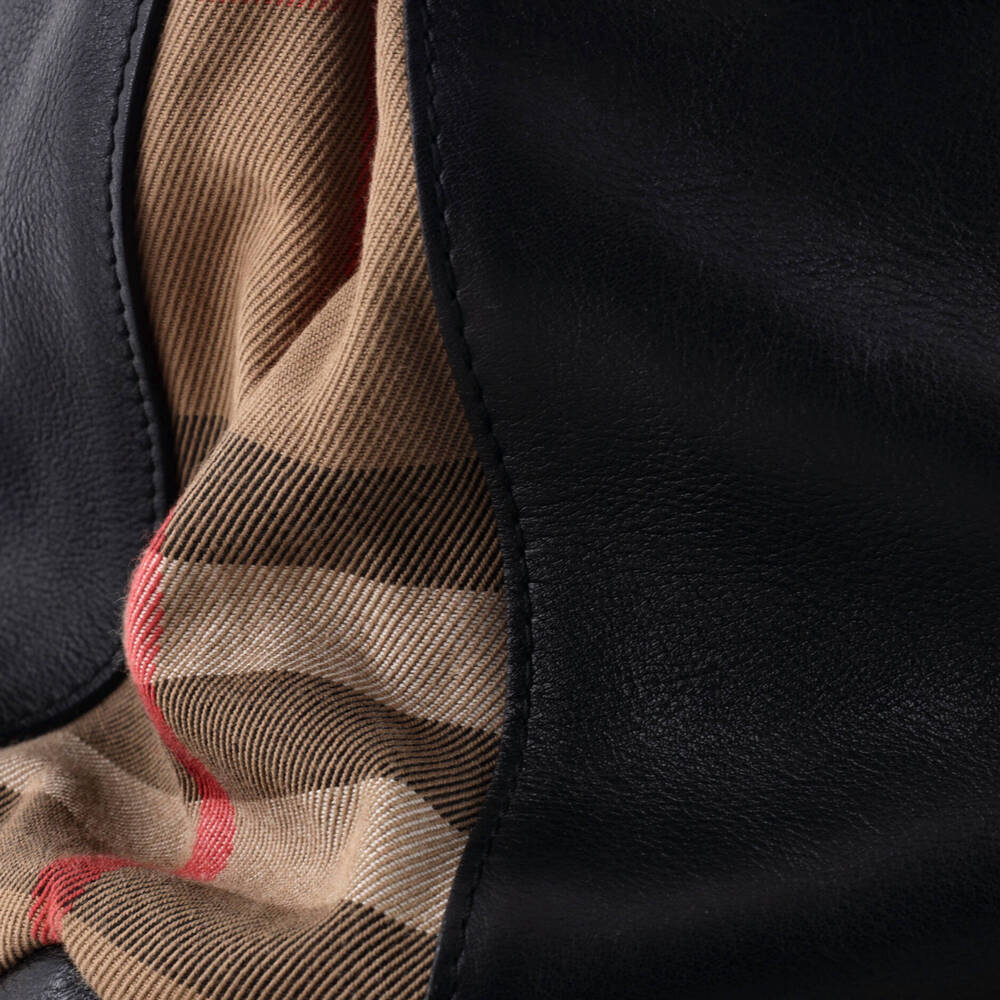 Burberry Banner Tote Leather And House #260618B98B - Picture 6 of 7